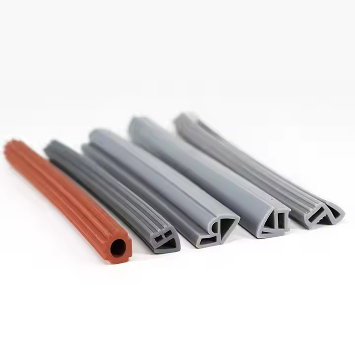Silicone sealing strip