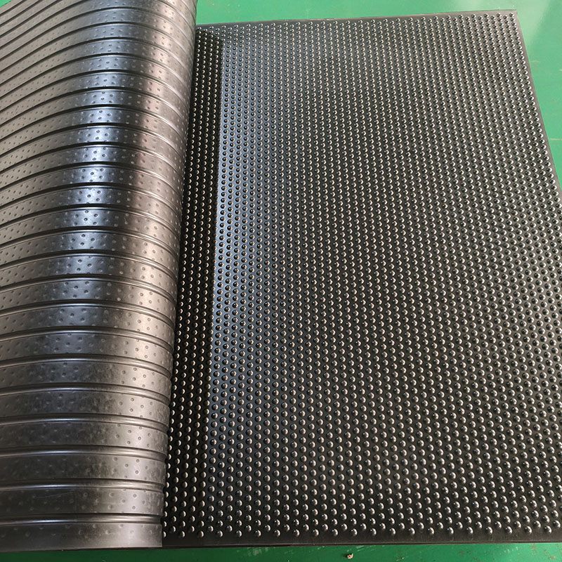 Rubber cowshed mat