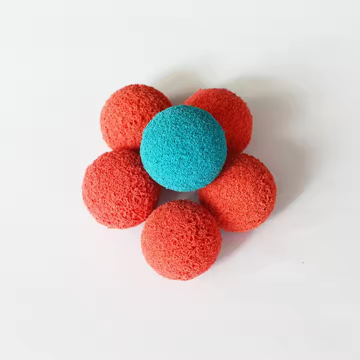 Sponge rubber cleaning ball