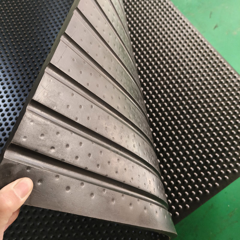 Rubber cowshed mat