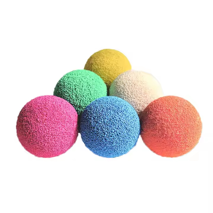 Sponge rubber cleaning ball