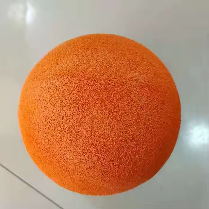 Sponge rubber cleaning ball