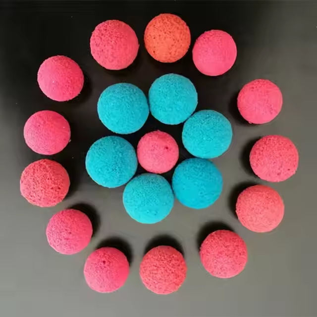 Sponge rubber cleaning ball